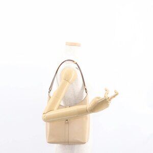 GUCCI Jackie Shoulder Bag Leather Beige Silver 001 3875 Auth 151720